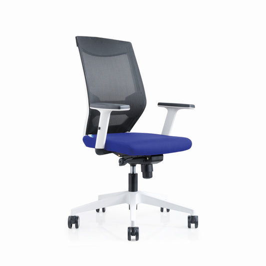 rocada Bürodrehstuhl 45-54cm Wippmechanik Rolle ungebremst (für Teppichboden) Kunststoff