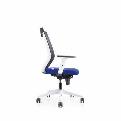 rocada Bürodrehstuhl 45-54cm Wippmechanik Rolle ungebremst (für Teppichboden) Kunststoff