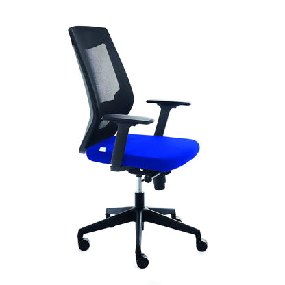 rocada Bürodrehstuhl 45-54cm Wippmechanik Rolle ungebremst (für Teppichboden) Kunststoff