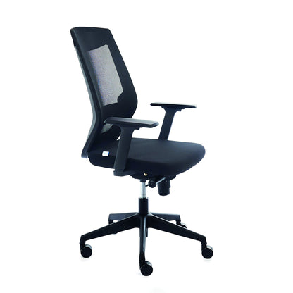 rocada Bürodrehstuhl 45-54cm Wippmechanik Rolle ungebremst (für Teppichboden) Kunststoff