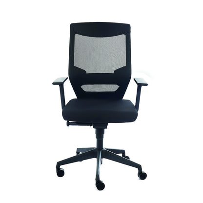 rocada Bürodrehstuhl 45-54cm Wippmechanik Rolle ungebremst (für Teppichboden) Kunststoff