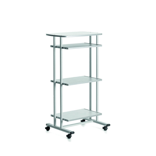 rocada PC-Arbeitsplatz 490 x 1.260 x 680 mm (B x H x T) 600 x 540 mm (B x T) nicht abschließbar grau