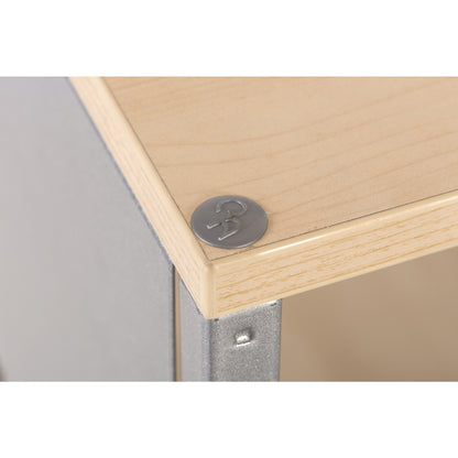 rocada Ablagewagen 450 x 860 x 450 mm (B x H x T) Stahl/Holzfaser, melaminbeschichtet buche