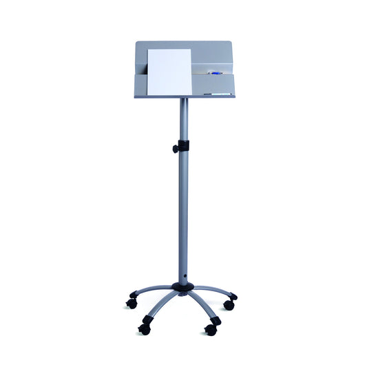 rocada Stehpult ECO 480 x 360 mm (B x T) Stahlblech silber