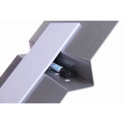 rocada Stehpult ECO 480 x 360 mm (B x T) Stahlblech silber