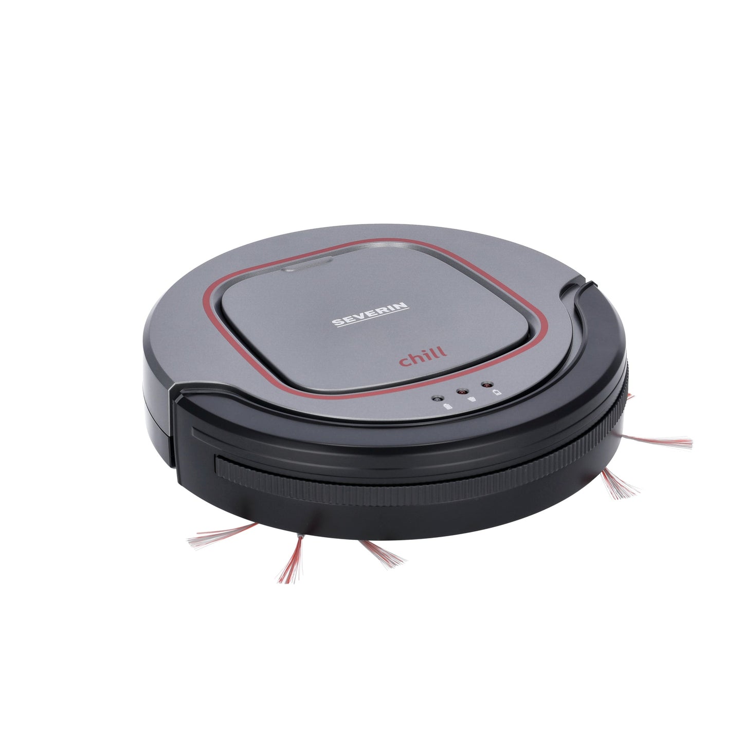 SEVERIN Saugroboter chill RB 7025 28,5 x 7 x 28,5 cm (B x H x T) 0,35l 1,5h 65dB grau/schwarz/weinrot