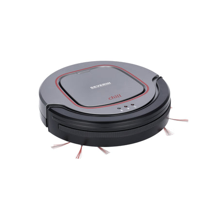 SEVERIN Saugroboter chill RB 7025 28,5 x 7 x 28,5 cm (B x H x T) 0,35l 1,5h 65dB grau/schwarz/weinrot