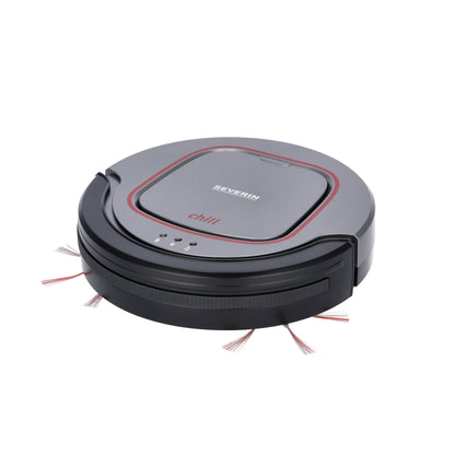 SEVERIN Saugroboter chill RB 7025 28,5 x 7 x 28,5 cm (B x H x T) 0,35l 1,5h 65dB grau/schwarz/weinrot