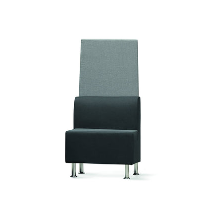 rocada Besprechungszone Be Soft Sessel Mitte 760 x 660 x 660 mm (B x H x T) schwarz