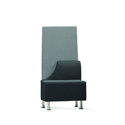 rocada Besprechungszone Be Soft Sessel rechts 760 x 660 x 660 mm (B x H x T) schwarz