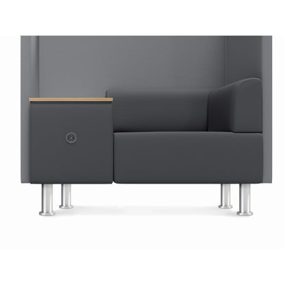 rocada Besprechungszone Be Soft Einzelsitz, Tisch 1.290 x 680 x 1.250 mm (B x H x T) 1 Sitzeinheit grau eiche