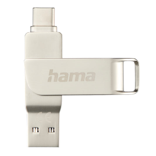 Hama USB-Stick C-Rotate Pro USB 3.0, USB 3.1 Gen 1 32Gbyte silber