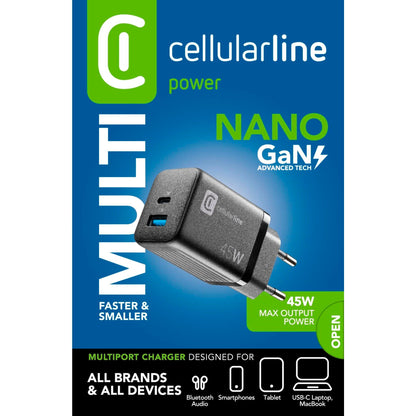 cellularline Ladegerät Kommunikationstechnik Multipower Micro schwarz