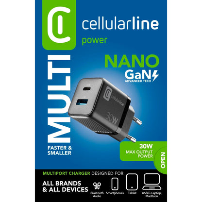 cellularline Ladegerät Kommunikationstechnik Multipower Micro schwarz