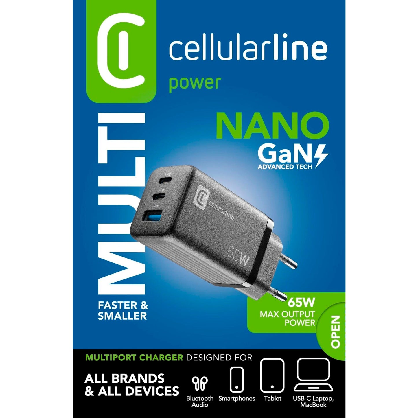 cellularline Ladegerät Kommunikationstechnik Multipower Micro schwarz