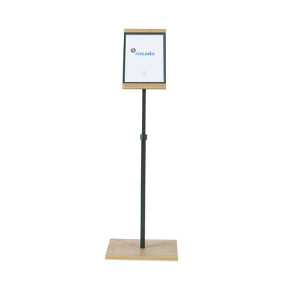rocada Infodisplay NATURAL 40 x 140 x 30 cm (B x H x T) DIN A4 inkl. magnetische Hülle natur