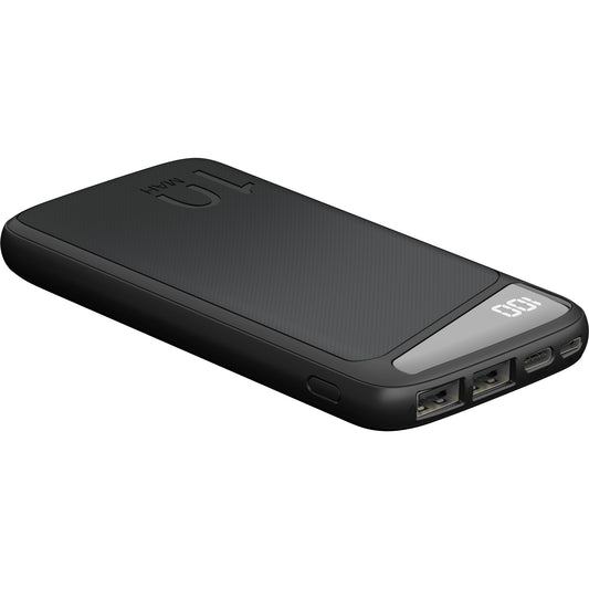 Goobay® Powerbank Slimline Produktverwendung: USB-fähige Geräte 69 x 15,5 x 140 mm (B x H x T) Micro-USB, USB-C, 2 x USB 2.0 inkl. USB-Kabel (USB-A/USB-C) schwarz