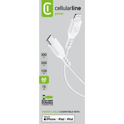 cellularline USB-Kabel Power Cable 0,6m weiß