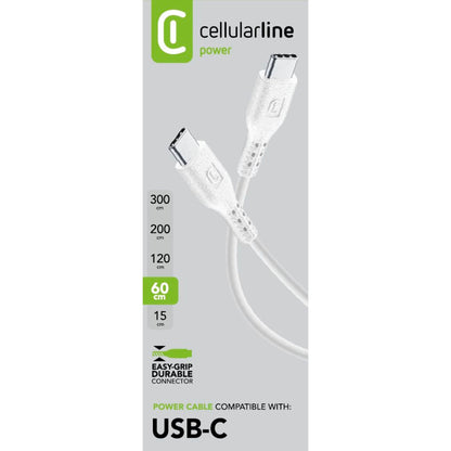 cellularline USB-Kabel Power Cable 0,6m weiß