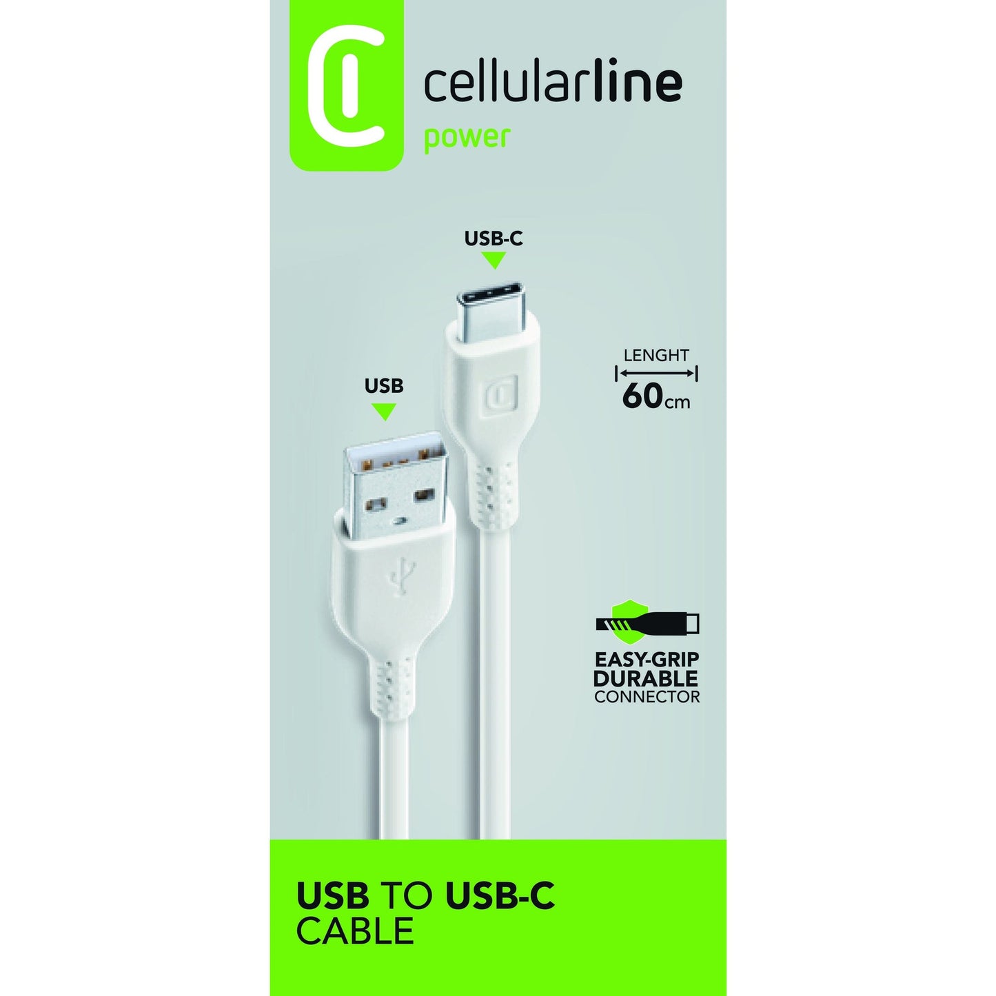 cellularline USB-Kabel Power Cable 0,6m weiß