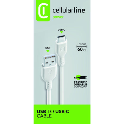 cellularline USB-Kabel Power Cable 0,6m weiß