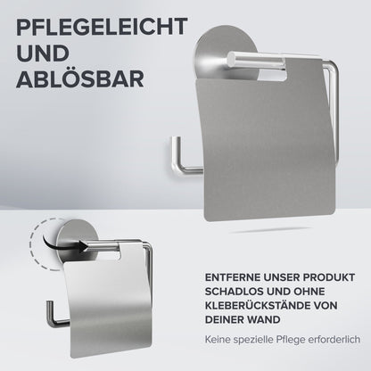 ovimar WC-Rollenhalter Hanstholm 16,5 x 5 x 15 cm (B x H x T) 1 Rolle Edelstahl silber