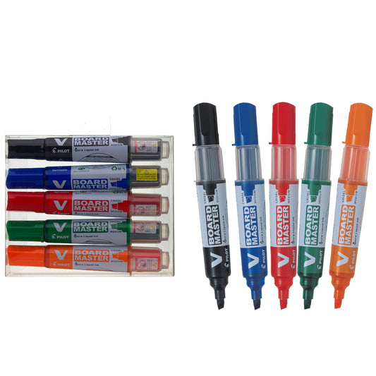 PILOT Whiteboardmarker V-Board Master 2,2-5,2mm farbig sortiert 5 St./Pack.