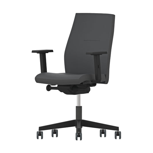 NowyStyl Bürodrehstuhl SO-one 41-53cm Synchronmechanik Rolle universell (für Hart- und Teppichböden) Kunststoff schwarz