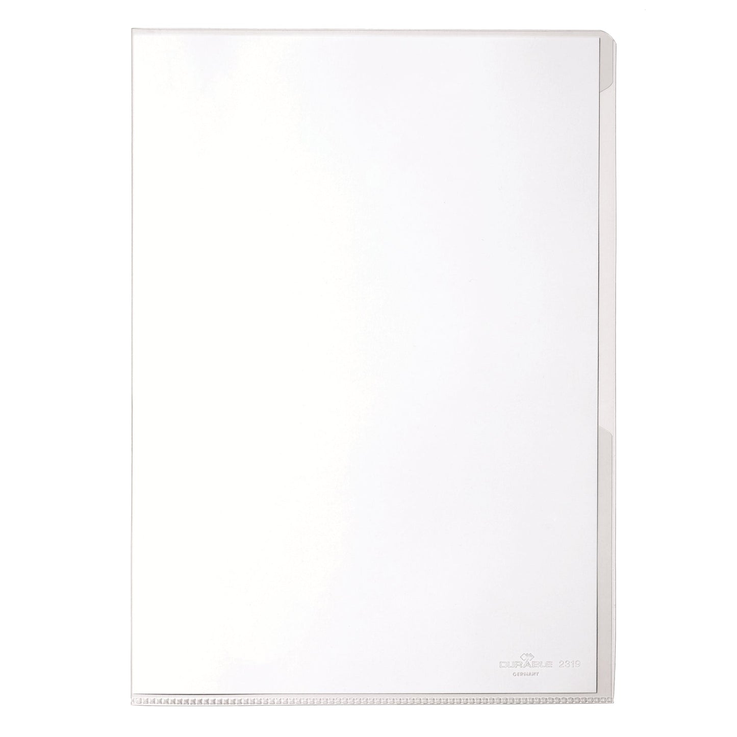 DURABLE Sichthülle DIN A4 150µm oben, rechts offen nicht dokumentenecht Kunststoff glasklar 50 St./Pack.