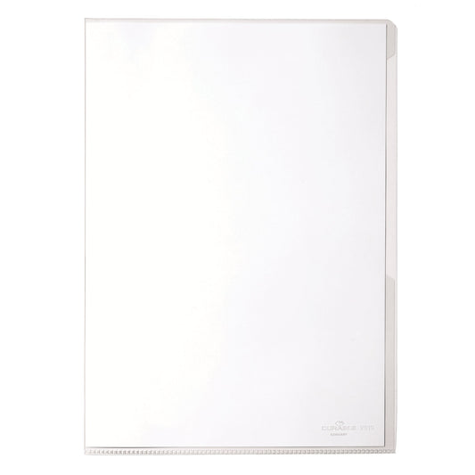 DURABLE Sichthülle DIN A4 150µm oben, rechts offen nicht dokumentenecht Kunststoff glasklar 50 St./Pack.