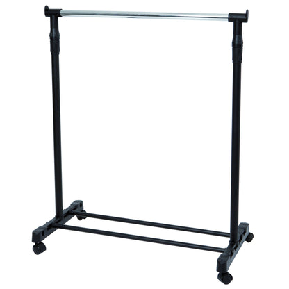 ALBA Garderobenständer JACK 82 x 103-180 x 42 cm (B x H x T) Stahl, verchromt/ABS Kunststoff chrom/schwarz