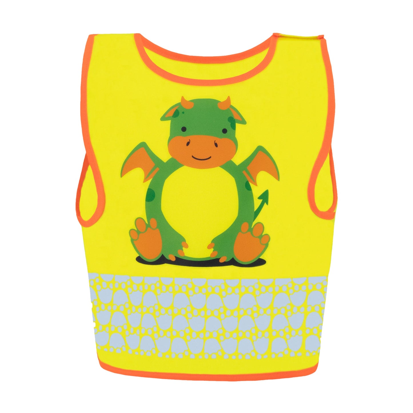 korntex Warnweste Funtastic Wildlife XXS reflektierend Klettverschluss 100 % Polyester gelb