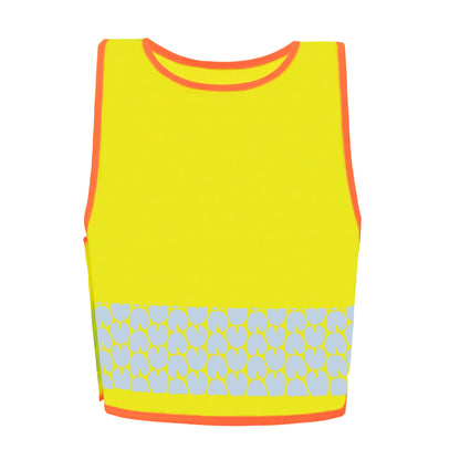 korntex Warnweste Funtastic Wildlife XS reflektierend Klettverschluss 100 % Polyester gelb