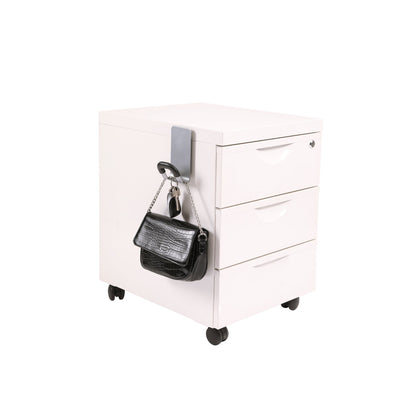 ALBA Garderobenhaken PMMAG2 M 7,4 x 14,3 x 6,8 cm (B x H x T) 5kg Stahl, epoxylackiert grau/schwarz