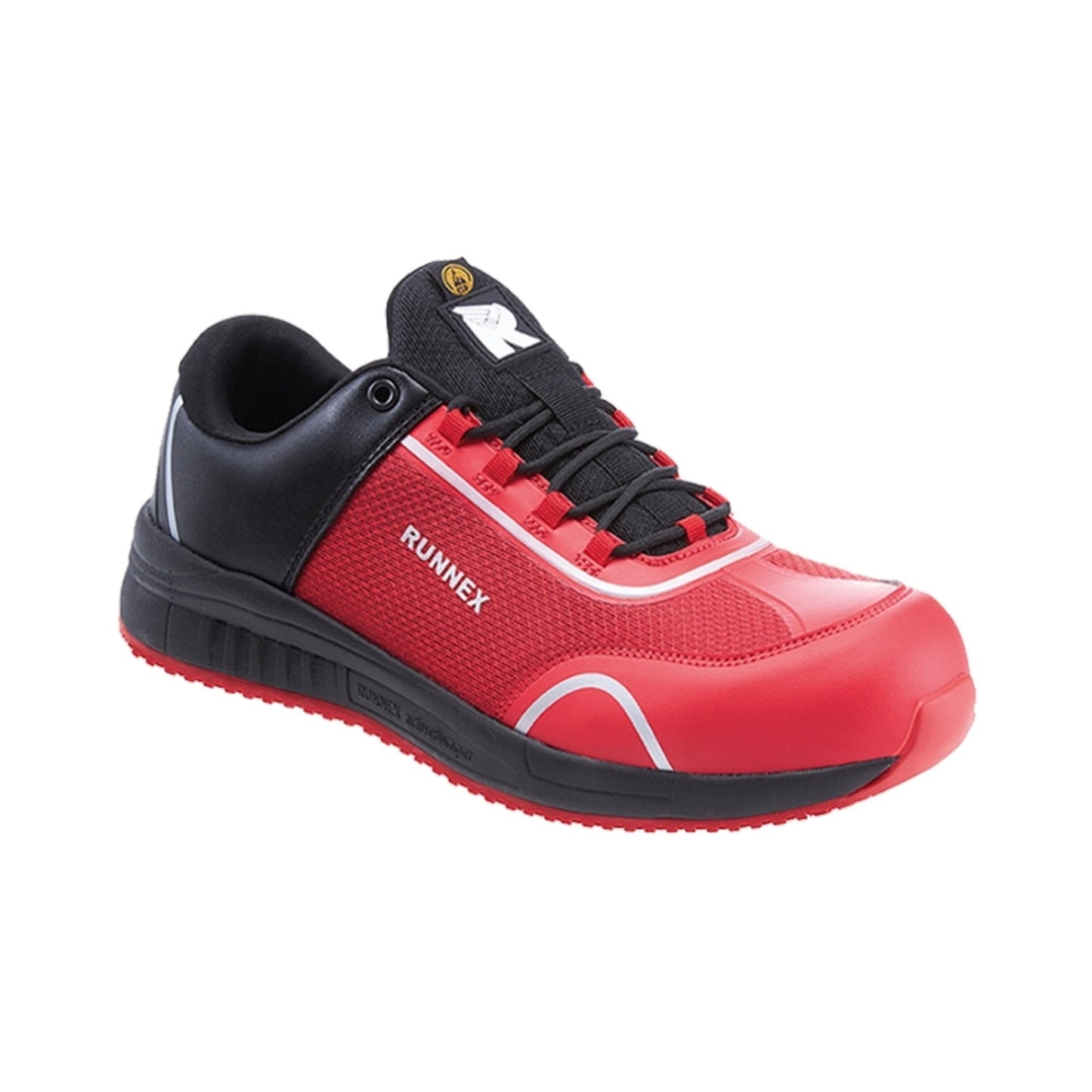 RUNNEX® Sicherheitsschuhe SportStar 45 S1PS Microfasermaterial/Textileinsätze/TPU-Besätze schwarz/rot