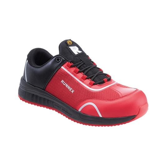 RUNNEX® Sicherheitsschuhe SportStar 44 S1PS Microfasermaterial/Textileinsätze/TPU-Besätze schwarz/rot
