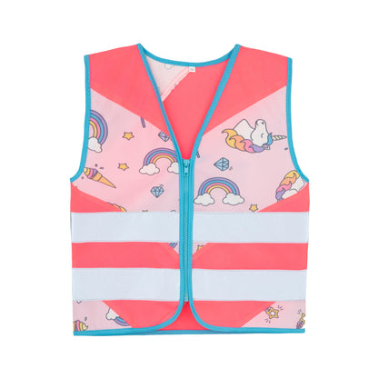korntex Warnweste Action Fantasy S reflektierend Reißverschluss 100 % Polyester pink