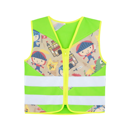 korntex Warnweste Action Fantasy S reflektierend Reißverschluss 100 % Polyester grün