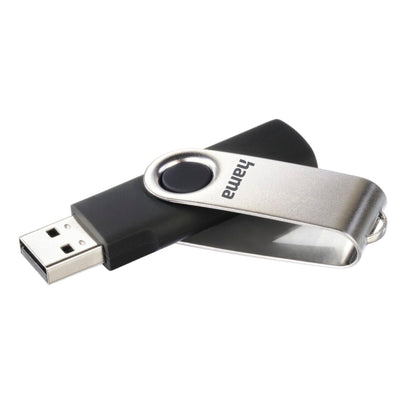 Hama USB-Stick Rotate USB 2.0 64Gbyte schwarz/silber