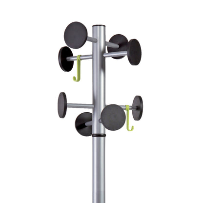 ALBA Garderobenständer STAN3 175cm silbergrau/schwarz