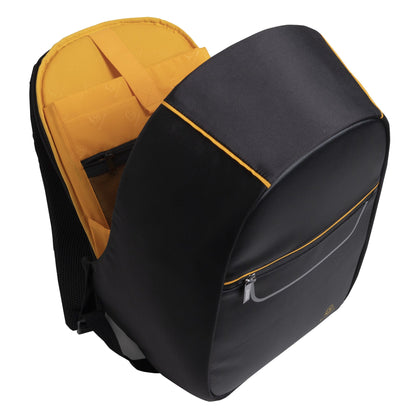 Exacompta Notebookrucksack Exactive® Reißverschluss Kleine Vordertasche, Reißverschlussfach für Stifte, Visitenkarten und Smartphones, verstärktes Hauptfach mit zusätzlichem Platz für Dokumente, Doppelöffnung zur Befestigung am Teleskoprohr eines Koffers