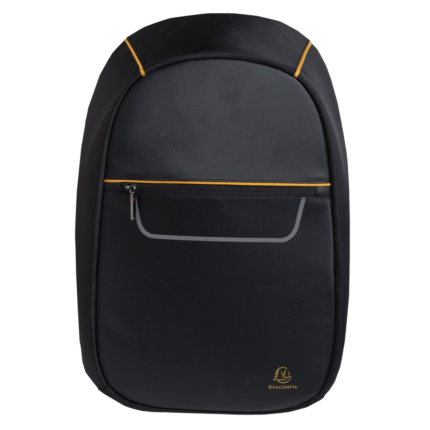 Exacompta Notebookrucksack Exactive® Reißverschluss Kleine Vordertasche, Reißverschlussfach für Stifte, Visitenkarten und Smartphones, verstärktes Hauptfach mit zusätzlichem Platz für Dokumente, Doppelöffnung zur Befestigung am Teleskoprohr eines Koffers