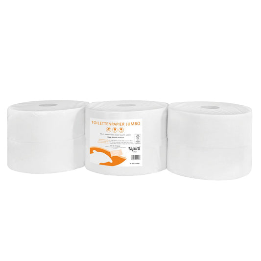 tapira Toilettenpapier Plus 2-lagig hochweiß 1.100 Bl./Rl. 6 Rl./Pack.