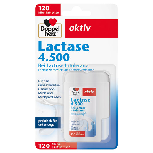 Doppelherz Nahrungsergänzungsmittel aktiv Lactase 4.500 Tablette 120 St./Pack.