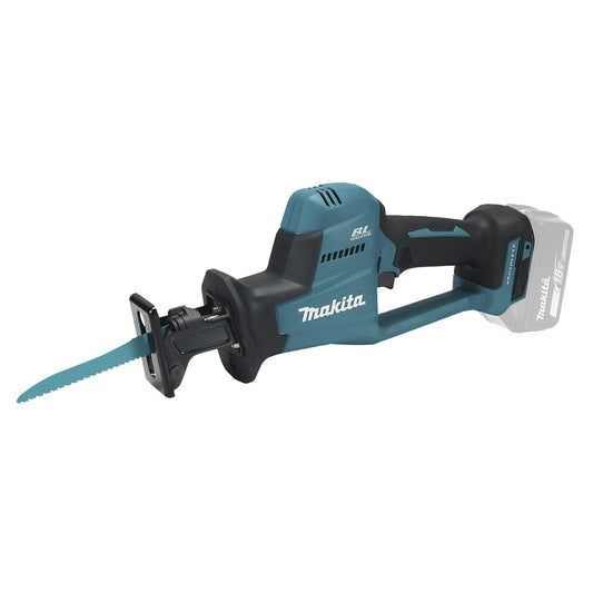 Makita® Säge DJR189 Akku-Reciprosäge inkl. 3 Reciprosägeblätter Zubehör erforderlich erforderliches Zubehör: Makita Akku BL1850B, Akkuladegerät DC18RC
