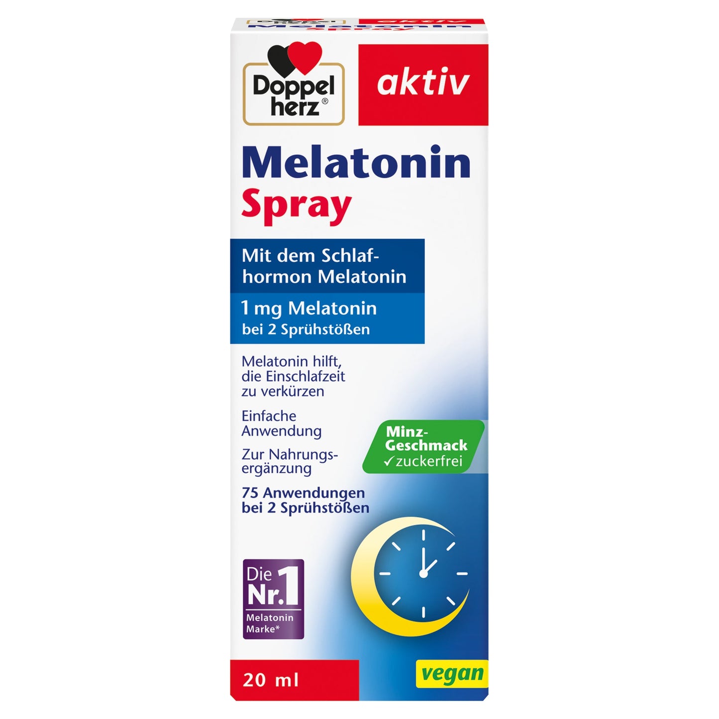 Doppelherz Nahrungsergänzungsmittel aktiv Melatonin Minze flüssig 20ml