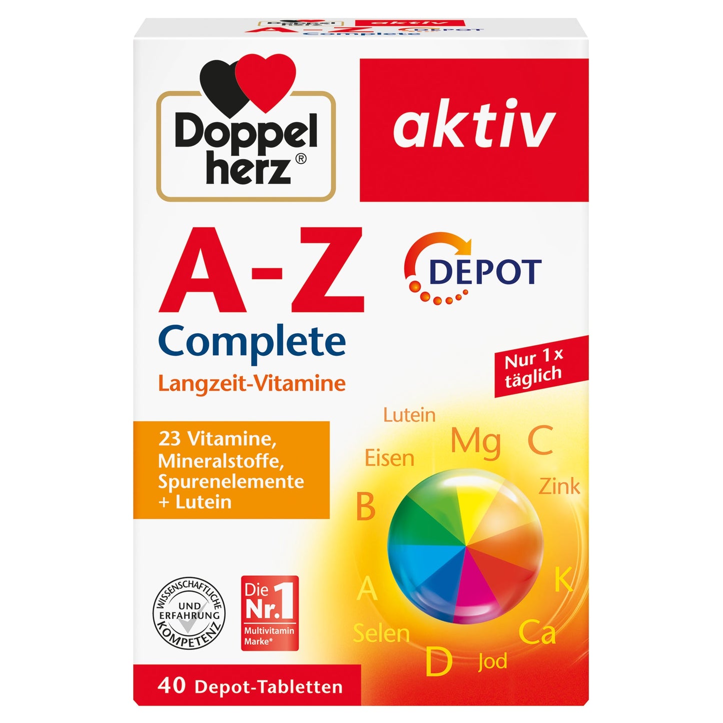 Doppelherz Nahrungsergänzungsmittel aktiv A-Z DEPOT Complete Tablette 40 St./Pack.