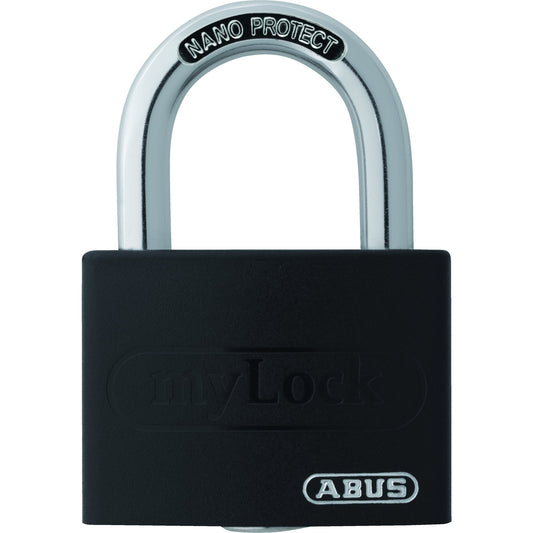 ABUS Vorhangschloss T65AL myLock Schlüsselschloss 22 x 23mm Aluminium