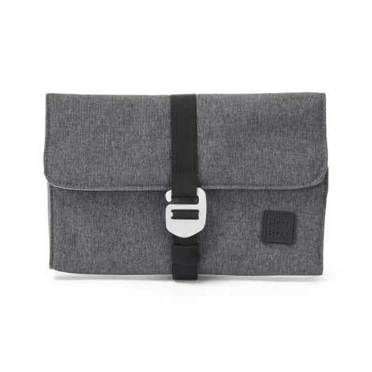 Hotbox Aufbewahrungstasche Folio Kleingeräte, Notizbuch 27 x 19 x 3 cm (B x H x T) Hakenverschluss Polyester, 100 % recycelt holzkohle