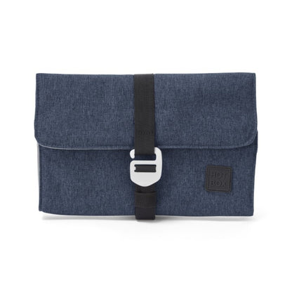 Hotbox Aufbewahrungstasche Folio Kleingeräte, Notizbuch 27 x 19 x 3 cm (B x H x T) Hakenverschluss Polyester, 100 % recycelt blau